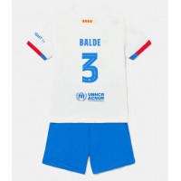 Dětský fotbalový dres Barcelona Alejandro Balde #3 2023-24 Venkovní Krátký Rukáv (+ trenýrky)